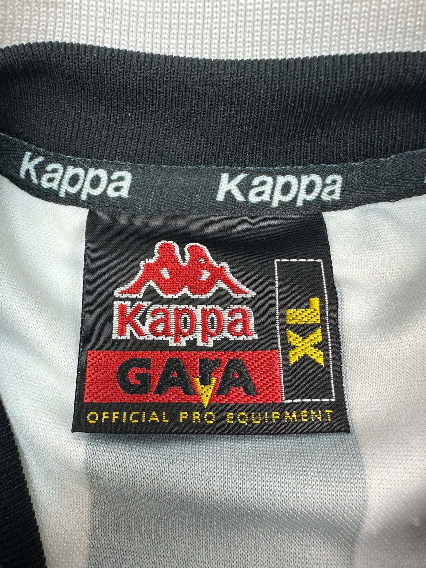Vintage Kappa Juventus Turin Jersey schwarz/weiß Gr. XL
