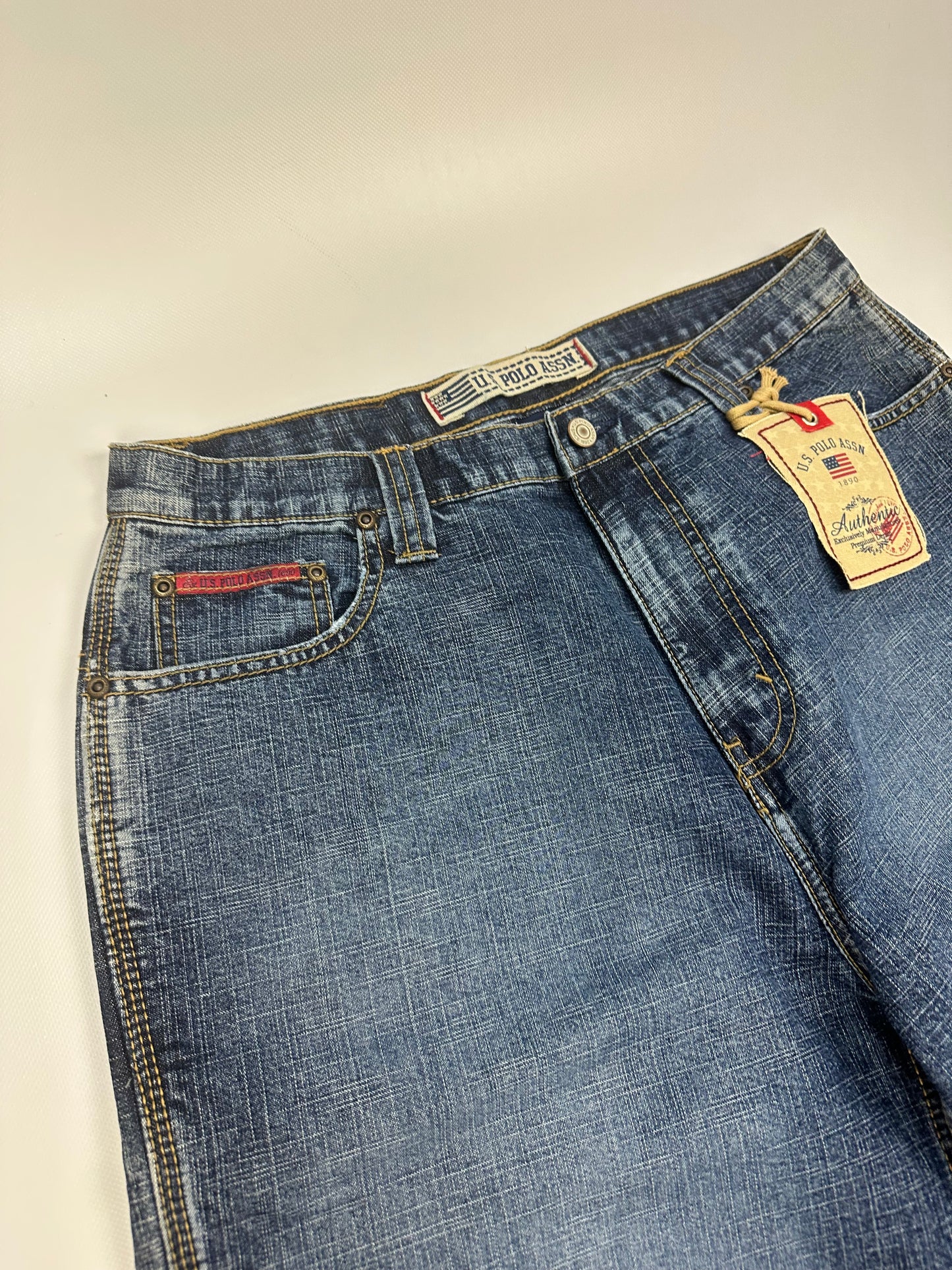 Vintage U.S POLO ASSN. Jorts/kurze Jeanshose blau Gr. 34
