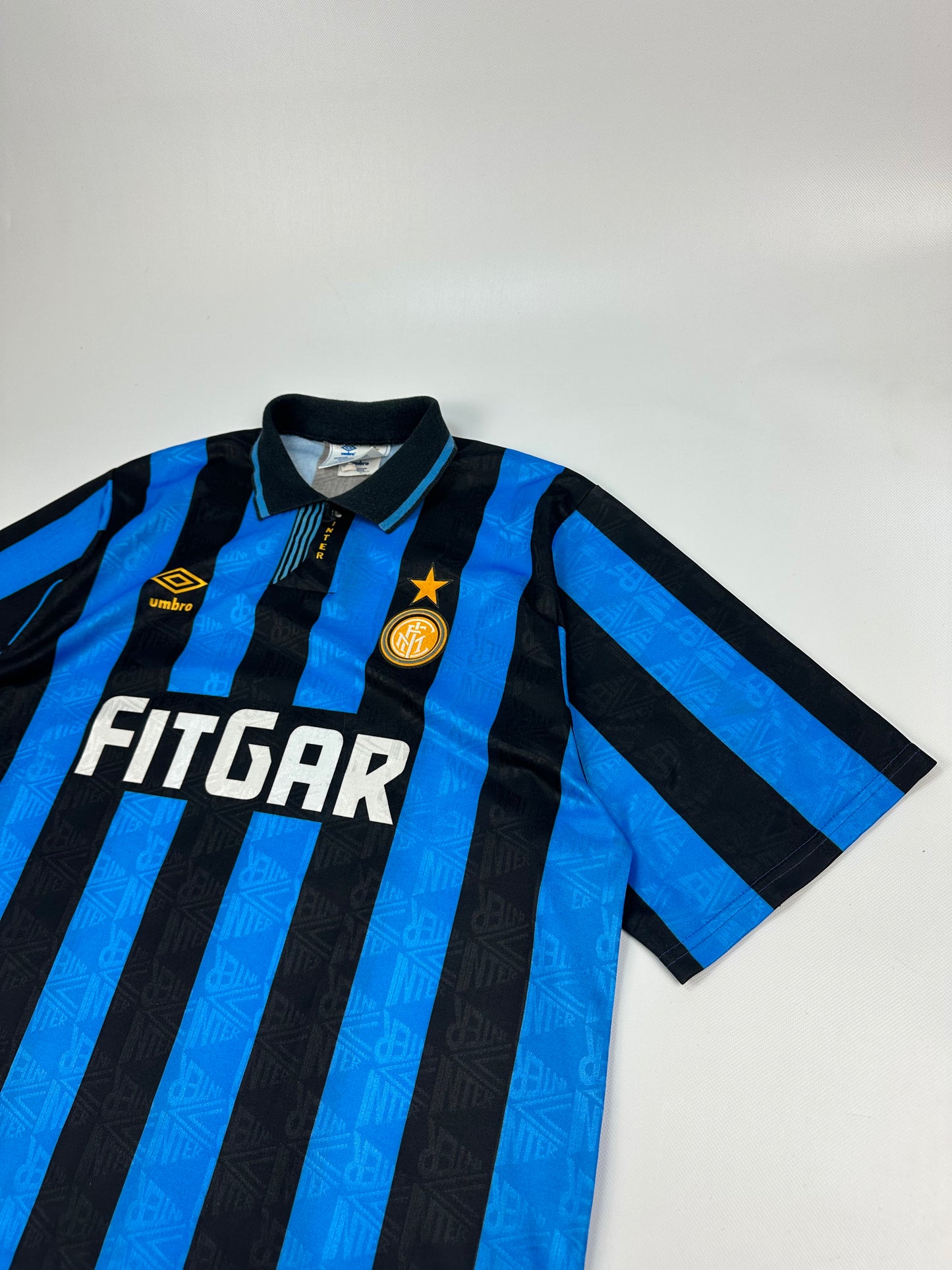 Vintage Umbro Inter Milan Jersey schwarz/blau Gr. M