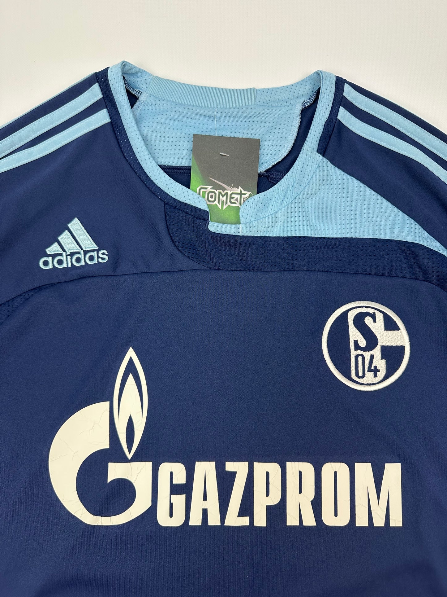 Vintage Adidas Schalke Fußballtrikot blau L