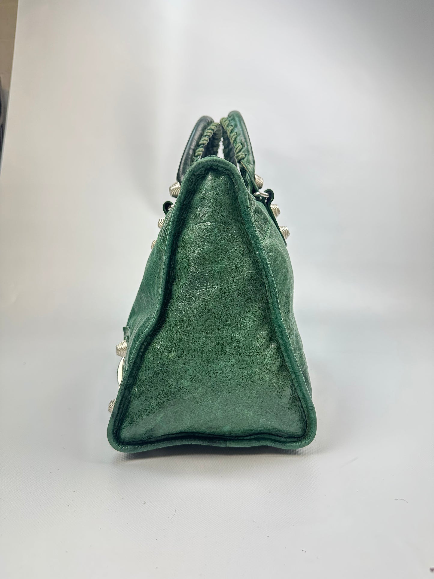 Vintage Balenciaga City bag grün