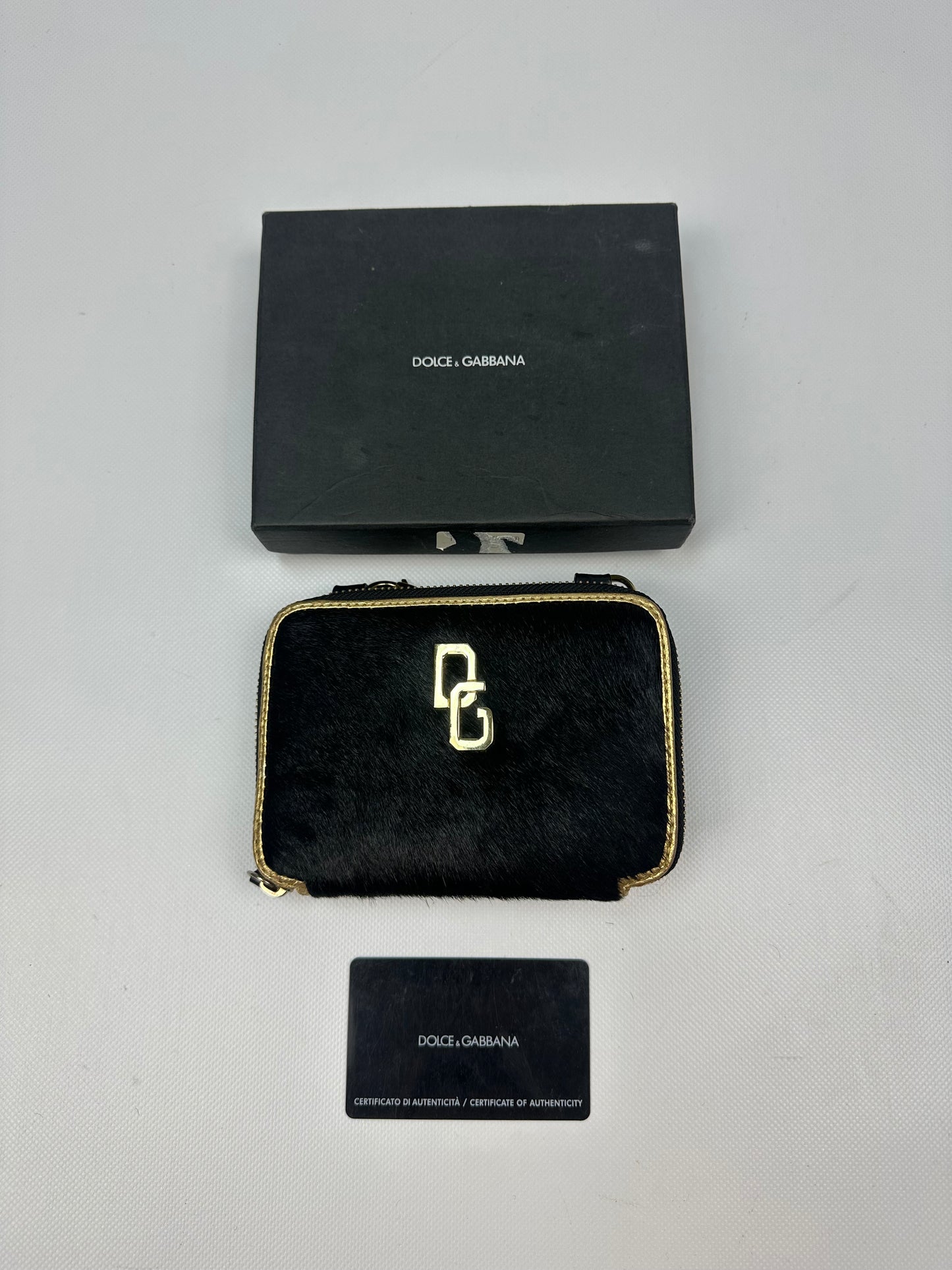 Vintage Dolce & Gabbana Pony Portemonnaie schwarz