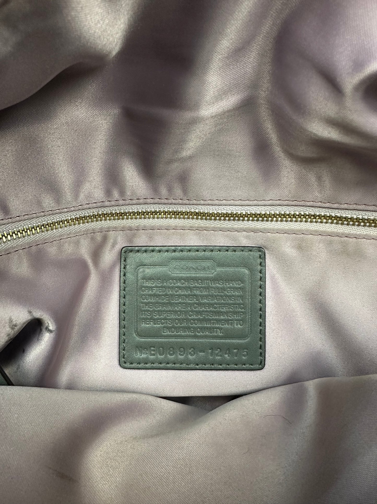 Vintage Coach Handtasche grau