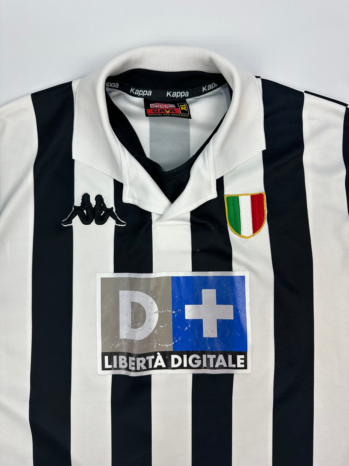 Vintage Kappa Juventus Turin Jersey schwarz/weiß Gr. XL