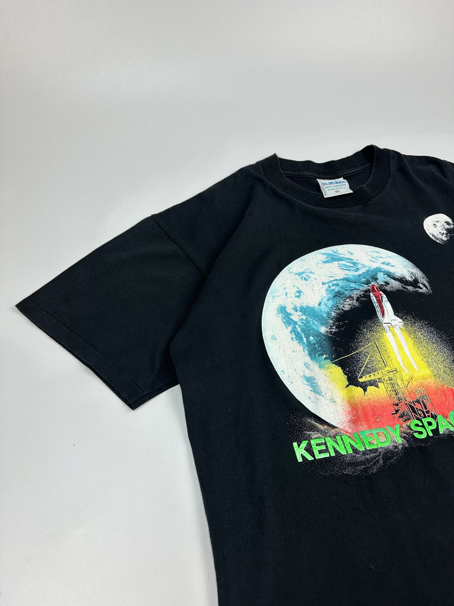 Vintage „Kennedy Space Center“ T-Shirt schwarz Gr. XL