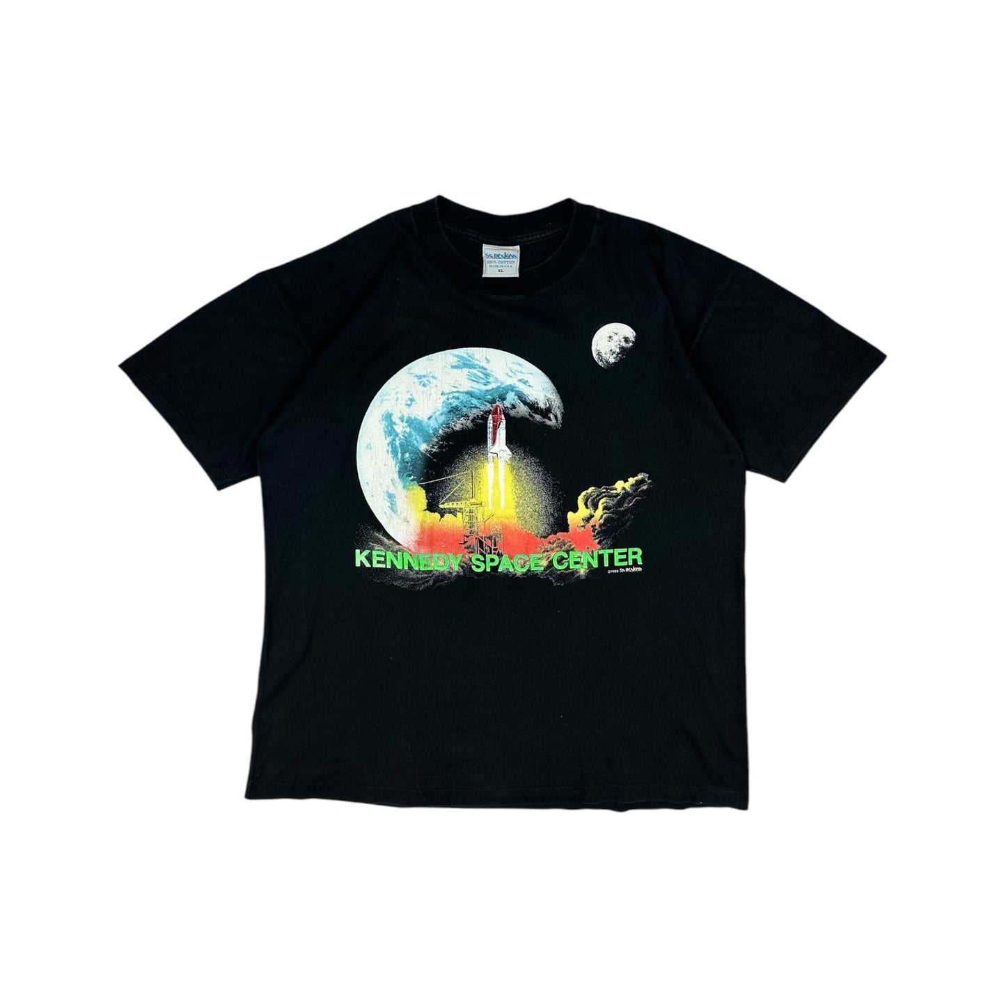 Vintage „Kennedy Space Center“ T-Shirt schwarz Gr. XL