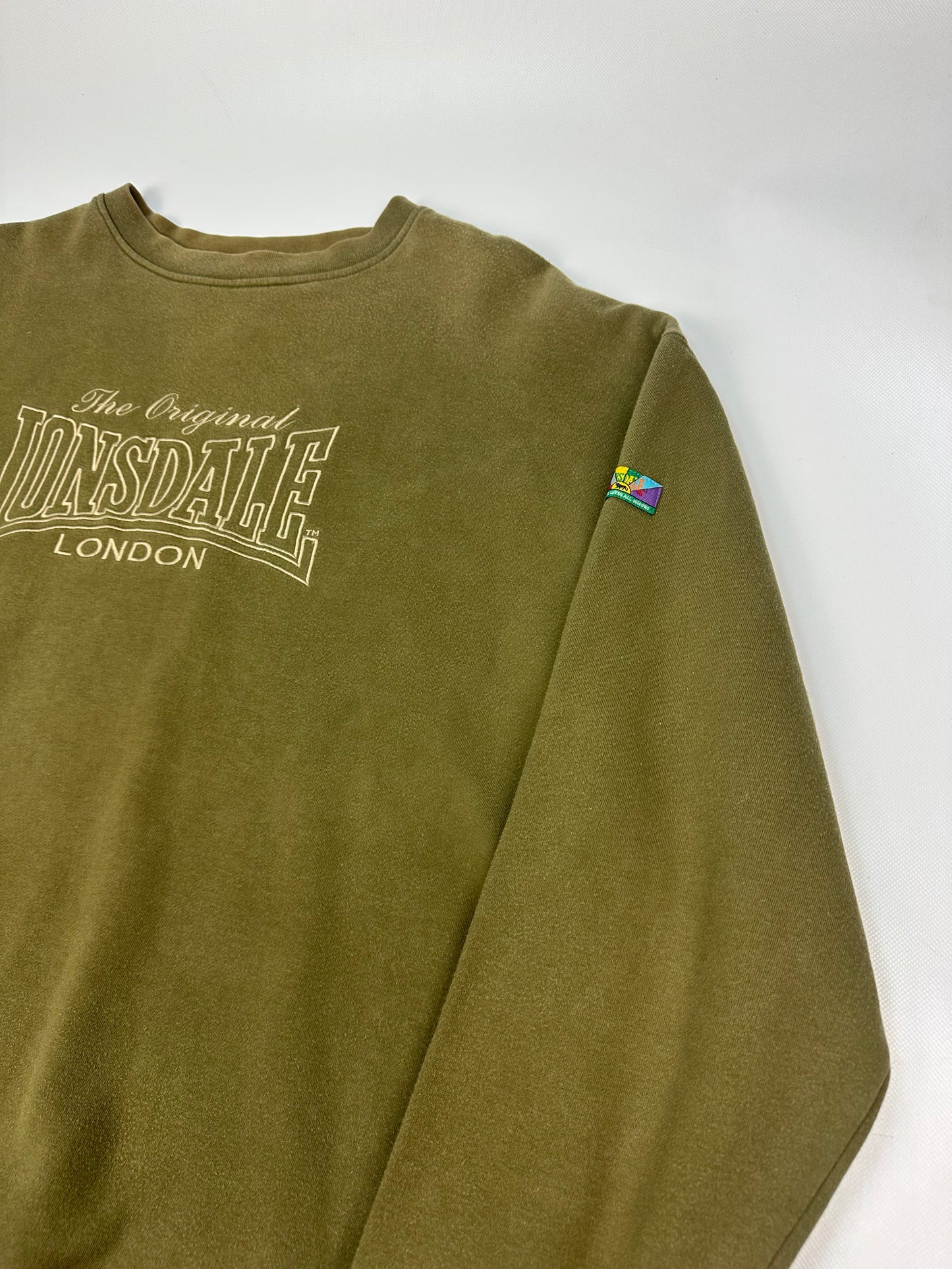 Vintage Lonsdale Pullover olivegrün XXL