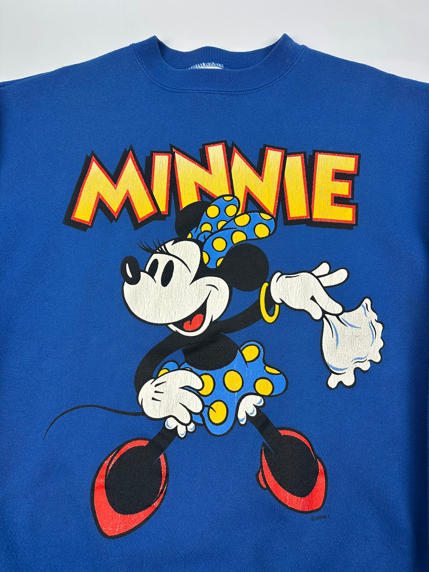 Vintage Disney Minnie Pullover blau XL
