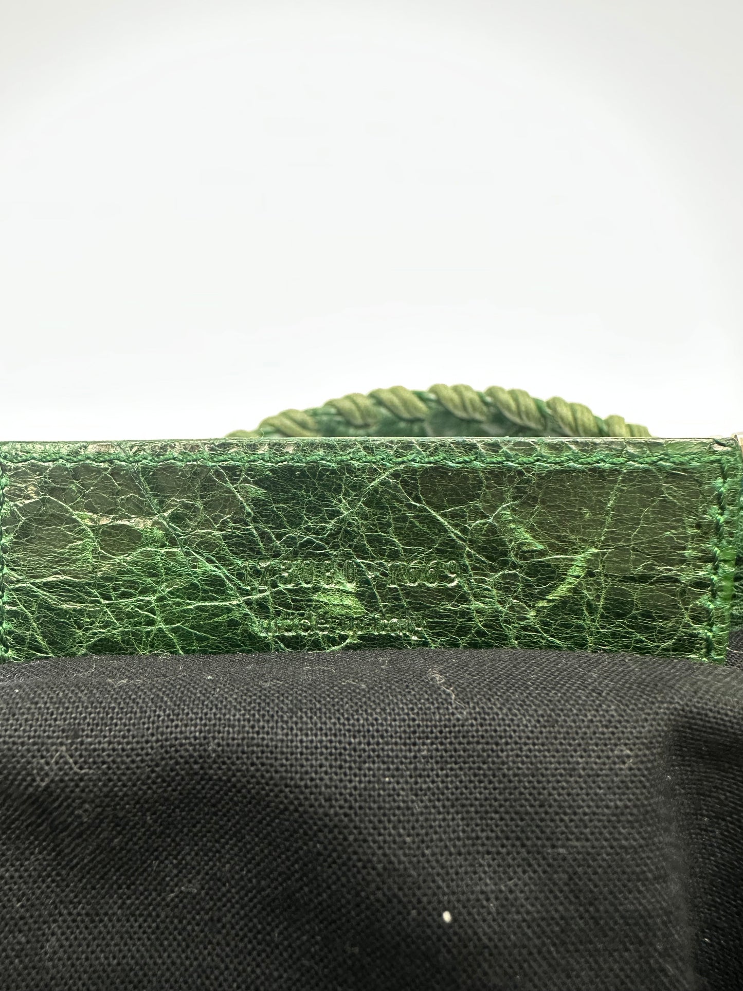 Vintage Balenciaga City bag grün