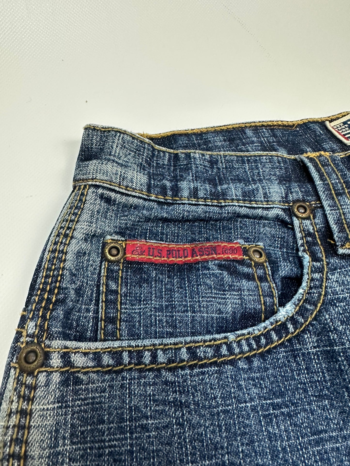 Vintage U.S POLO ASSN. Jorts/kurze Jeanshose blau Gr. 34