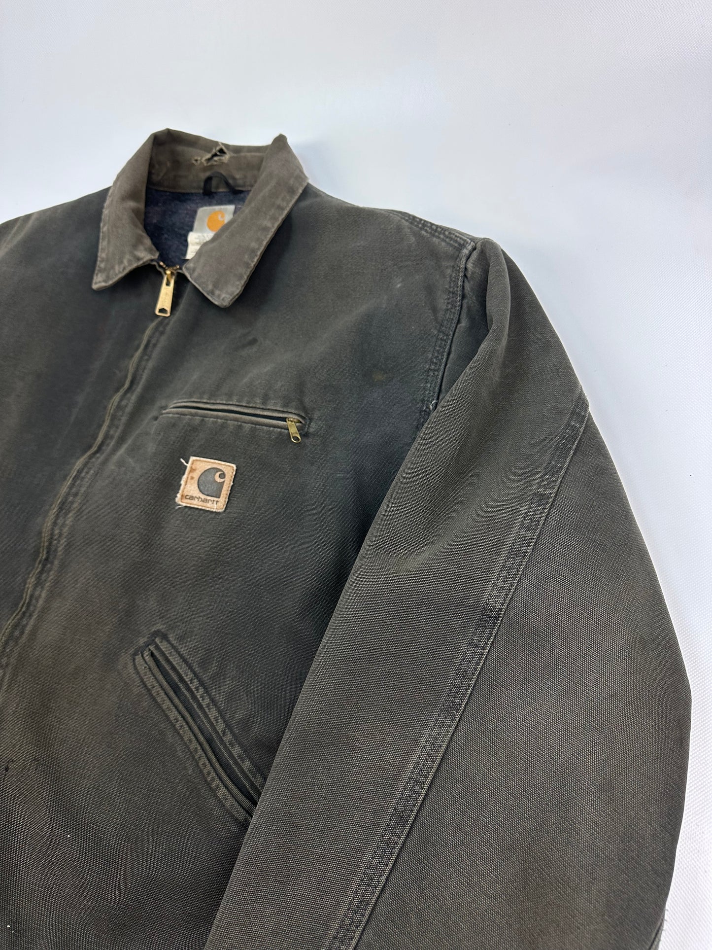 Vintage Carhartt Detroit Jacke grau/braun Gr. XXL