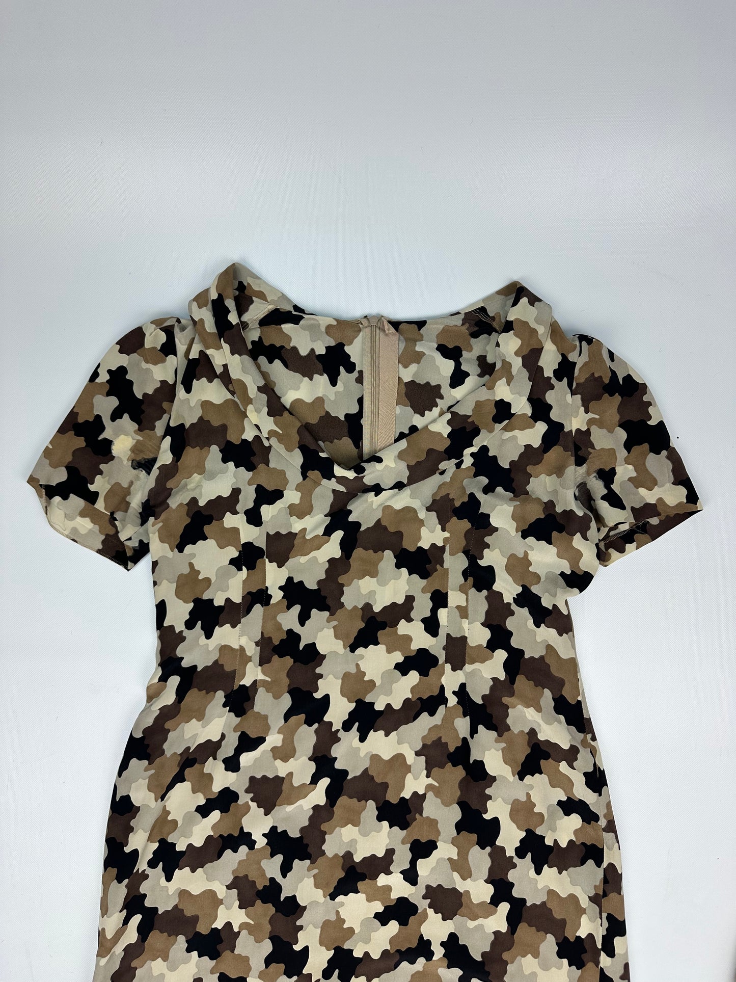 Prada Camouflage Kleid braun/beige Gr. 42