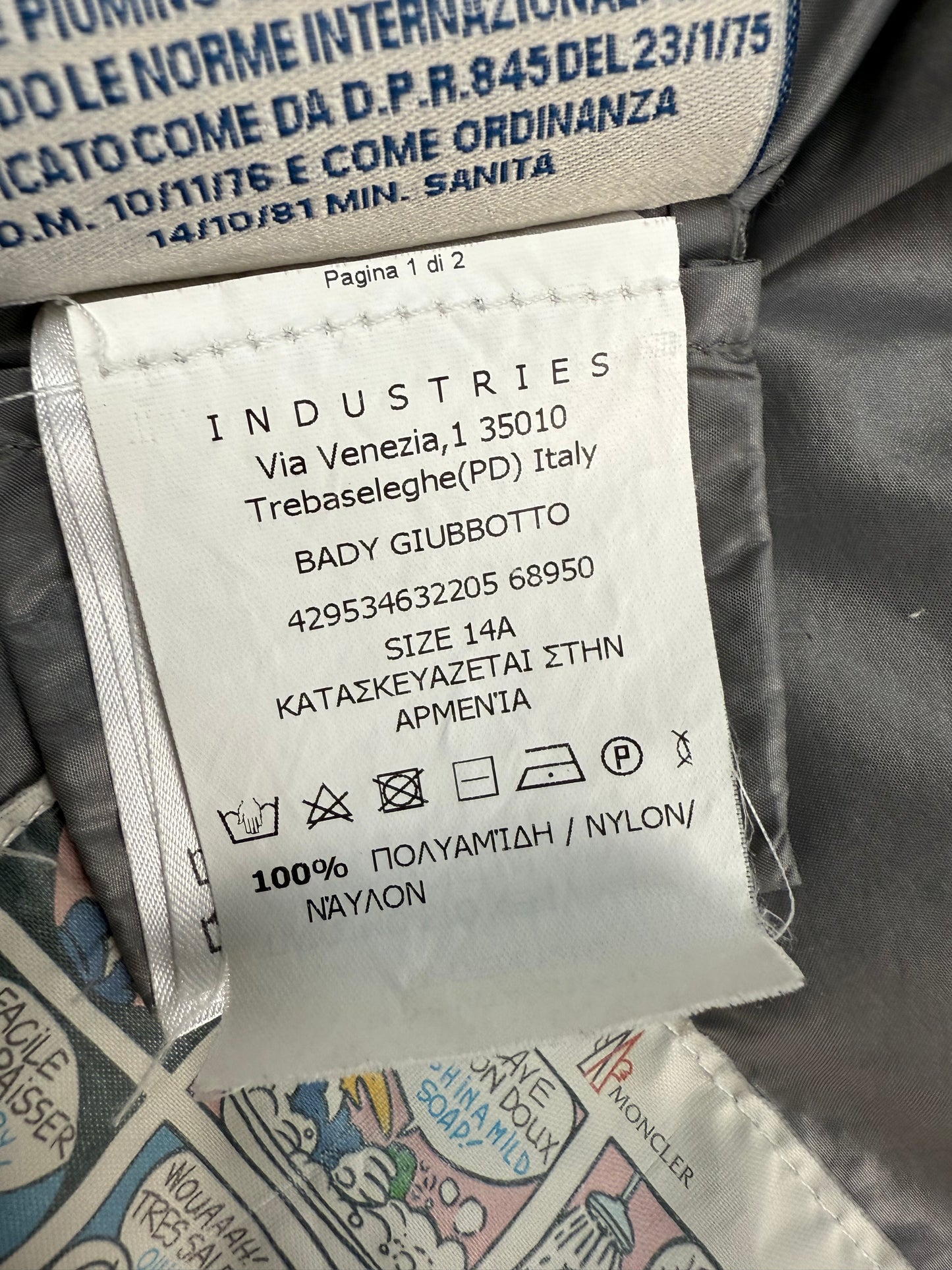 Moncler Daunenjacke grau Damen (14Y/S)