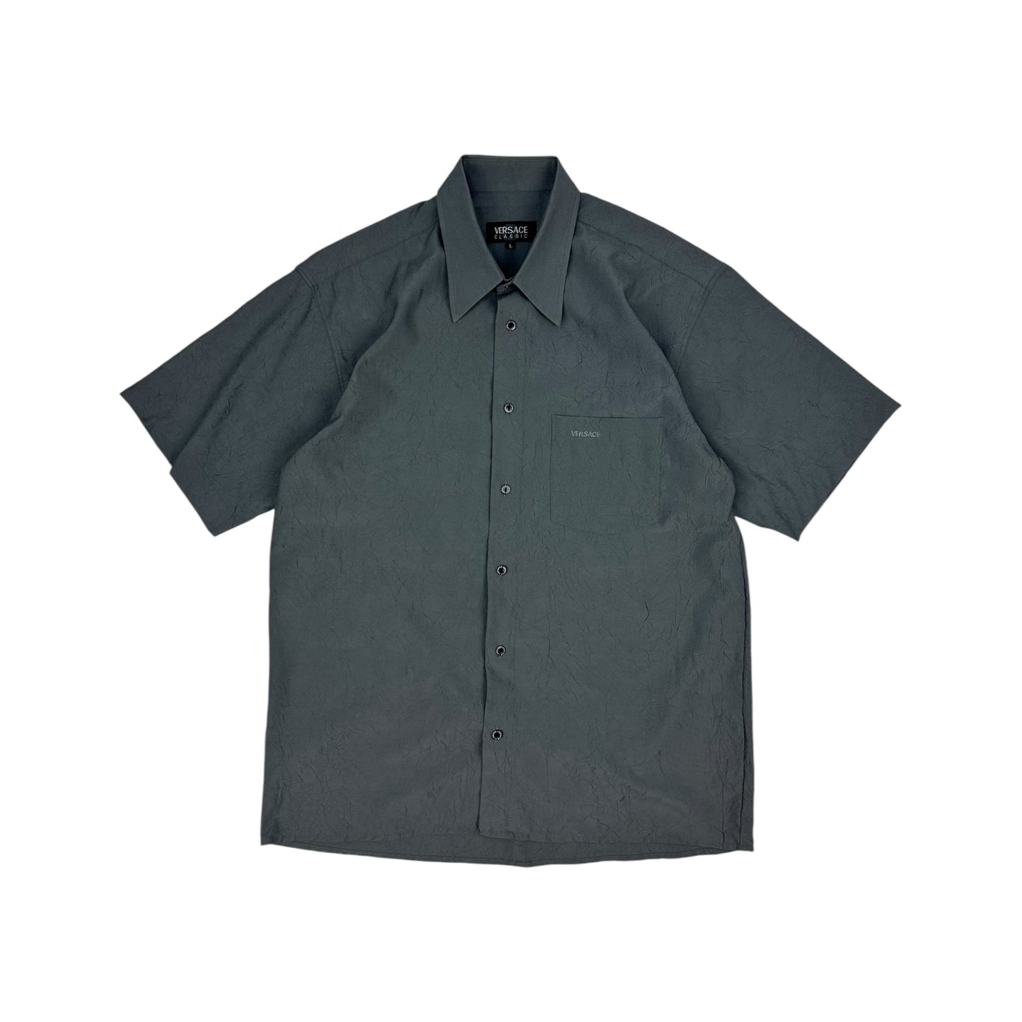 Vintage Versace Hemd grau Gr. L