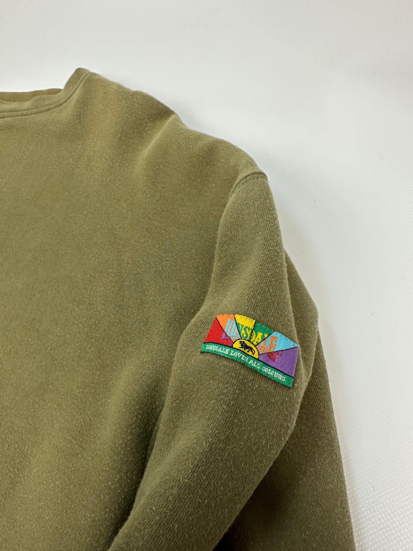 Vintage Lonsdale Pullover olivegrün XXL