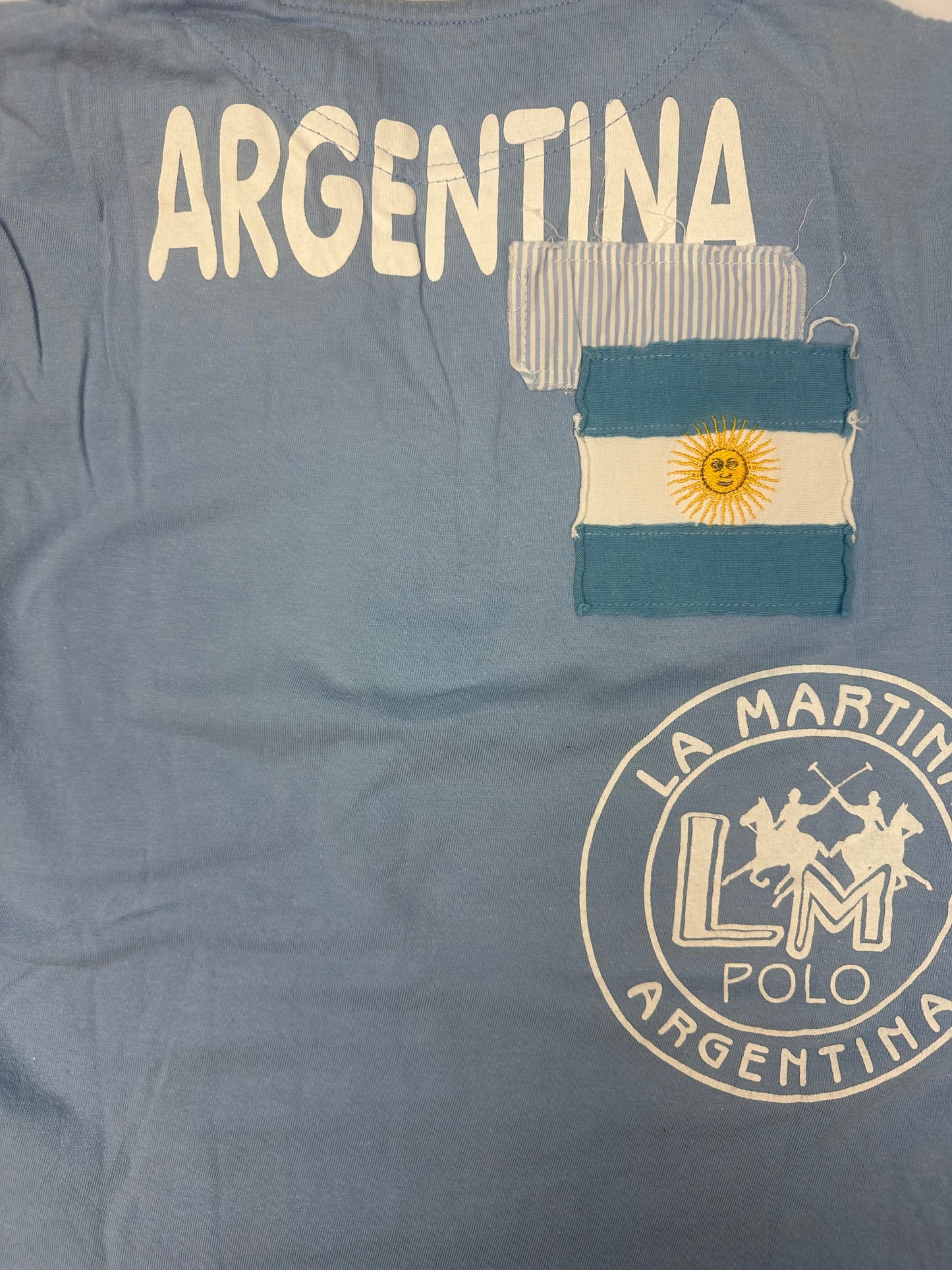 Vintage La Martina Polo hellblau Gr. L