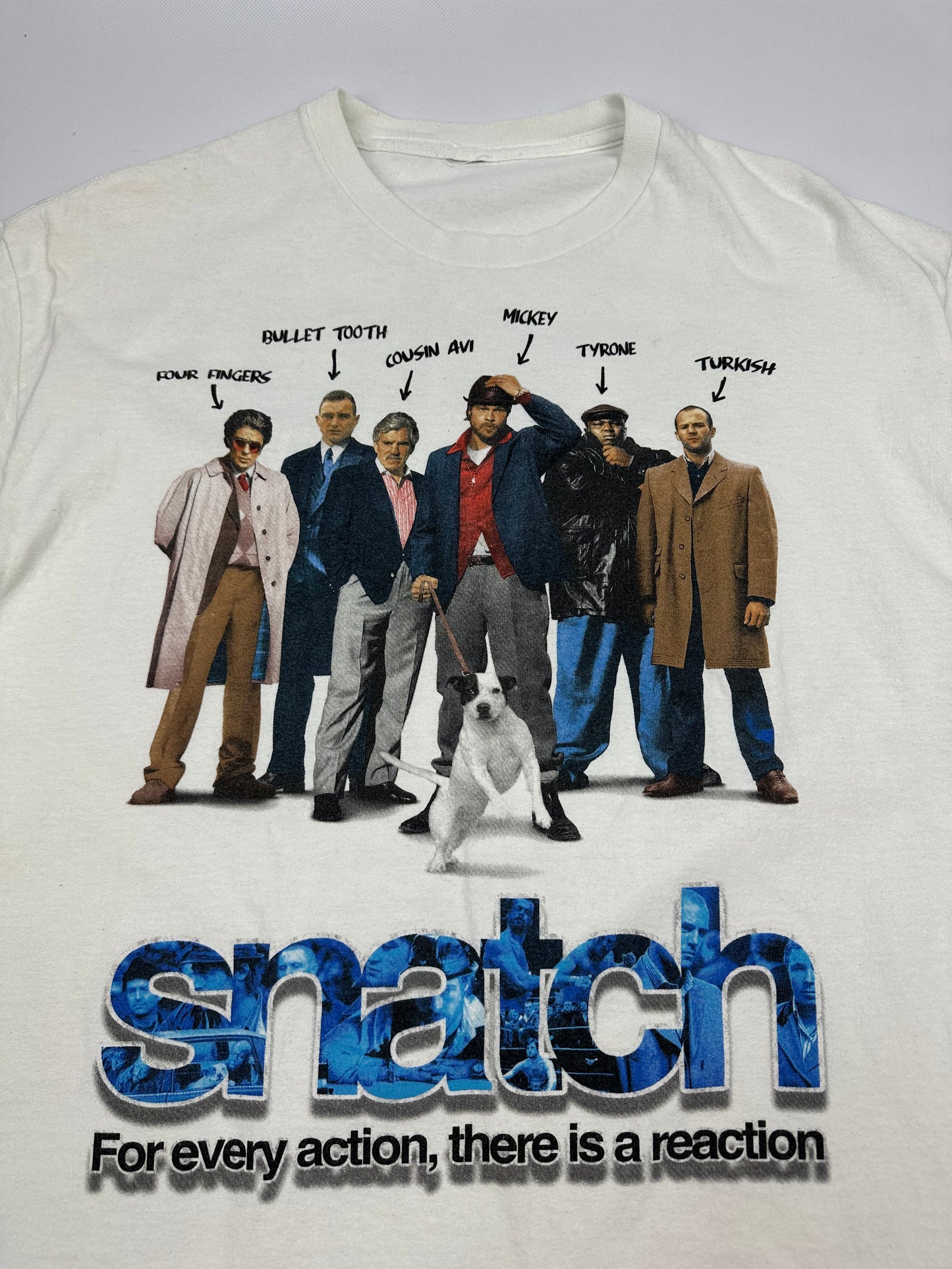 Vintage "Snatch" Movie T-Shirt weiß XXL