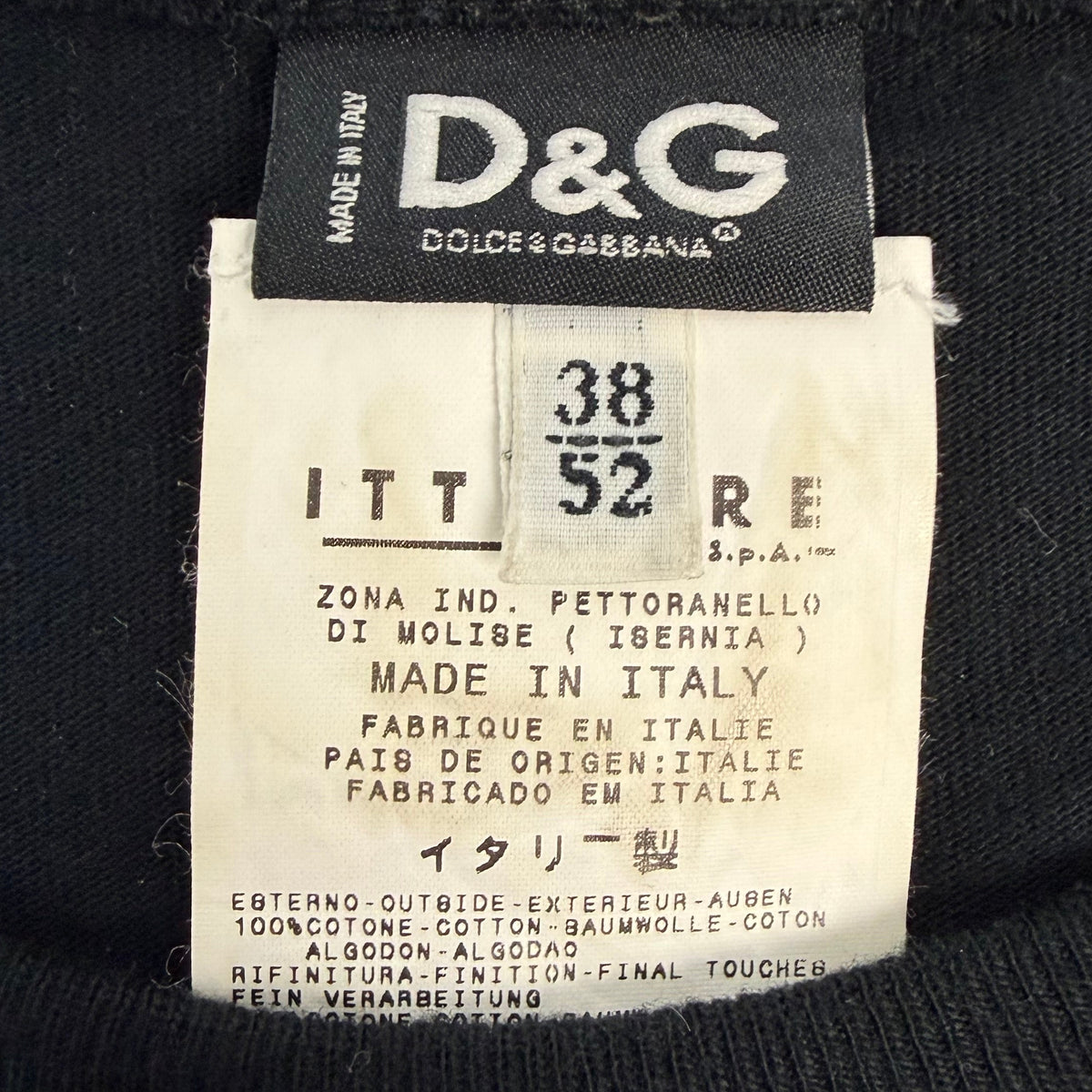 Dolce & Gabbana SS 2003 "FOREVER" Skeleton T-Shirt