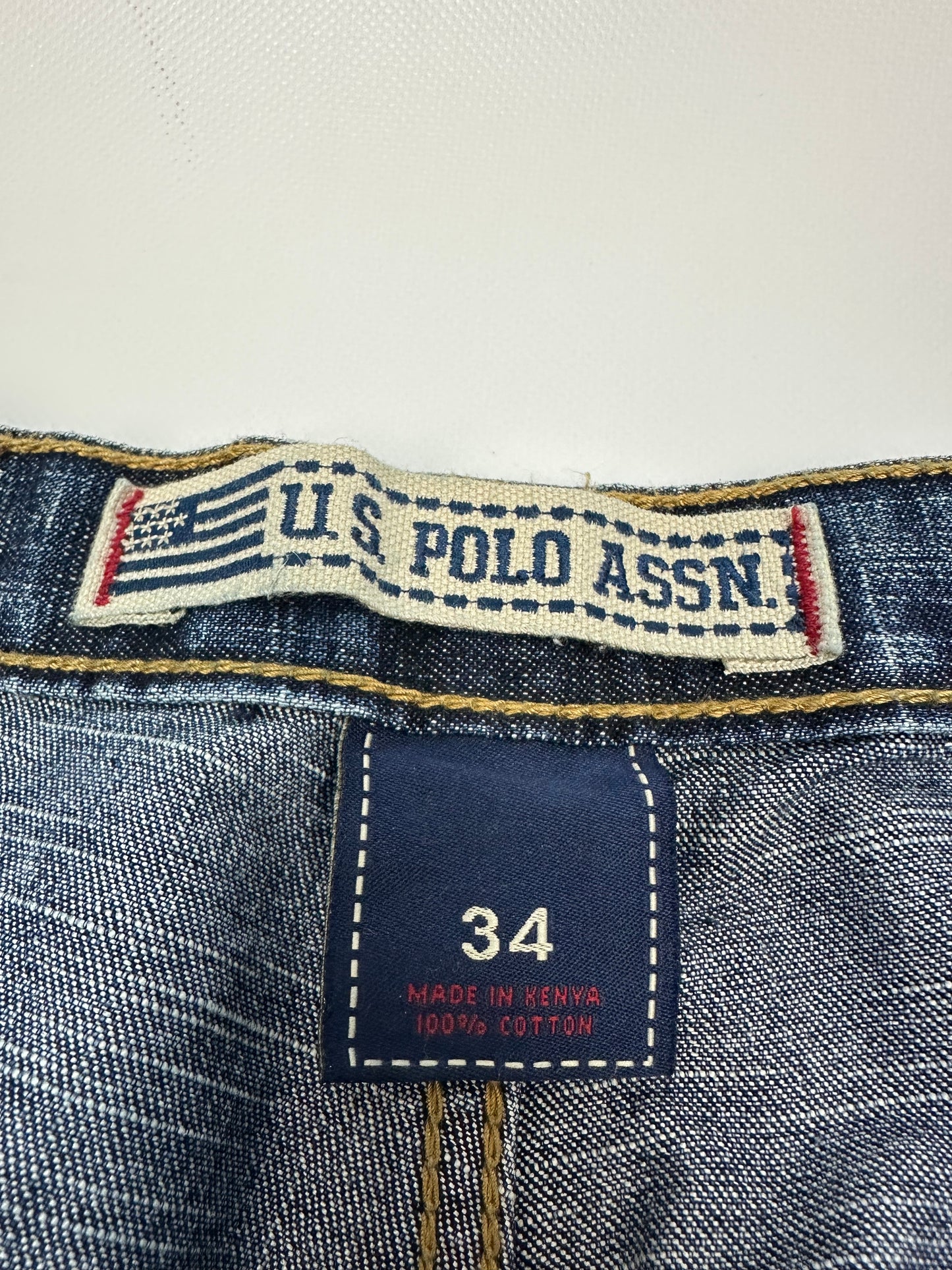 Vintage U.S POLO ASSN. Jorts/kurze Jeanshose blau Gr. 34
