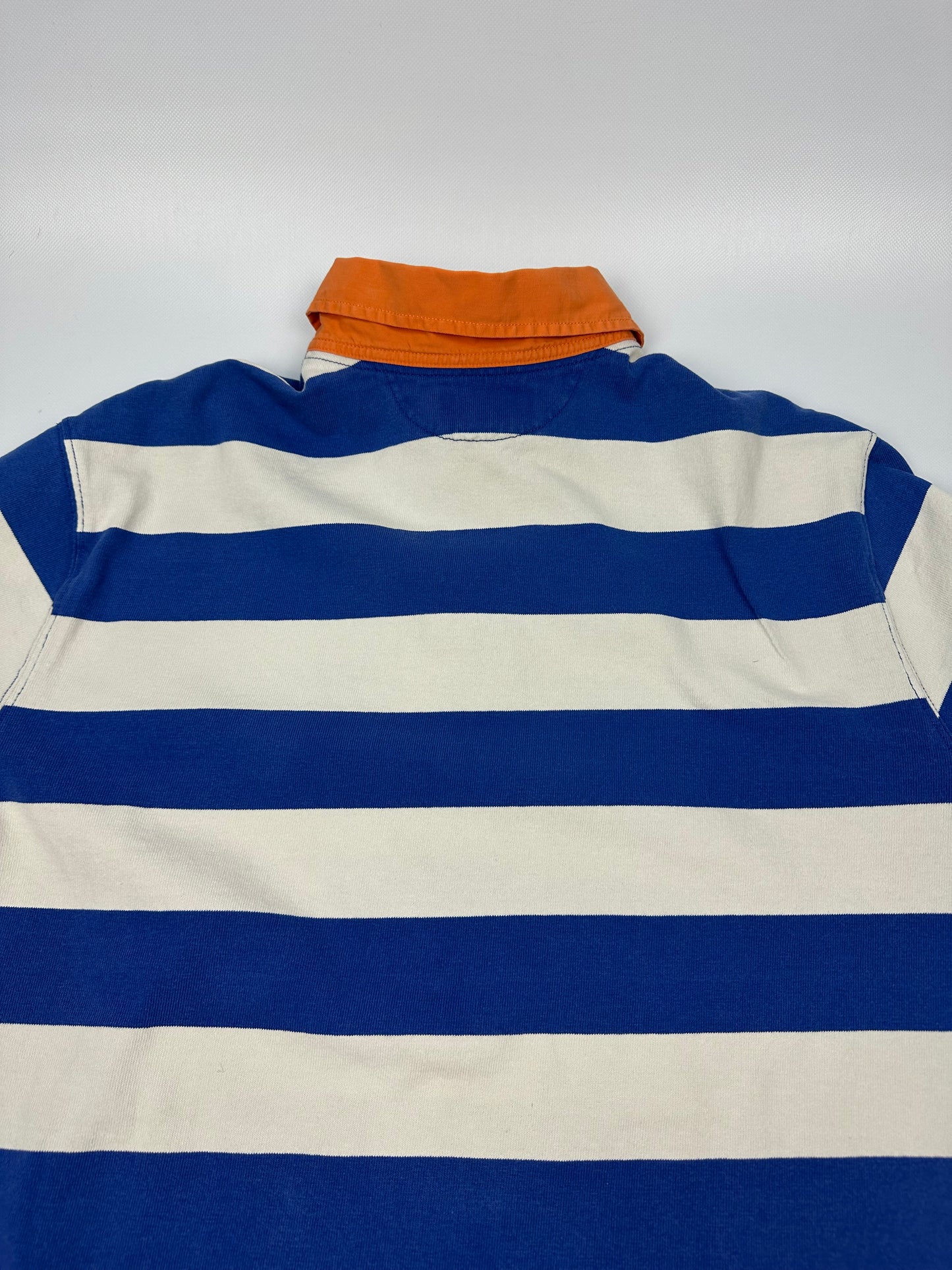 Vintage Polo Ralph Lauren Polohemd blau/weiß XXL