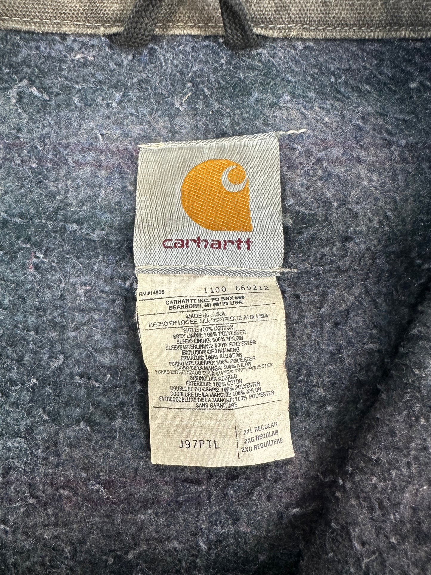 Vintage Carhartt Detroit Jacke grau/braun Gr. XXL