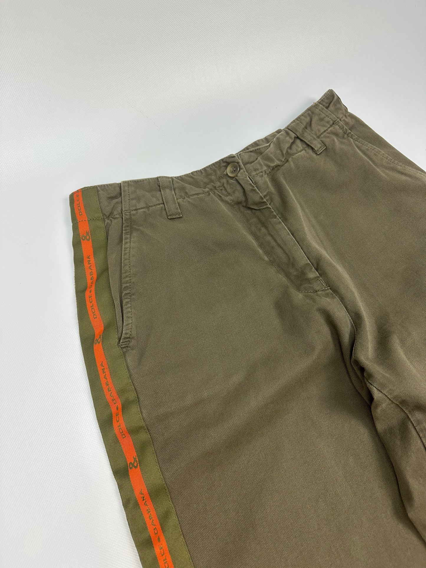Vintage Dolce & Gabbana Hose grün/orange Gr. 42