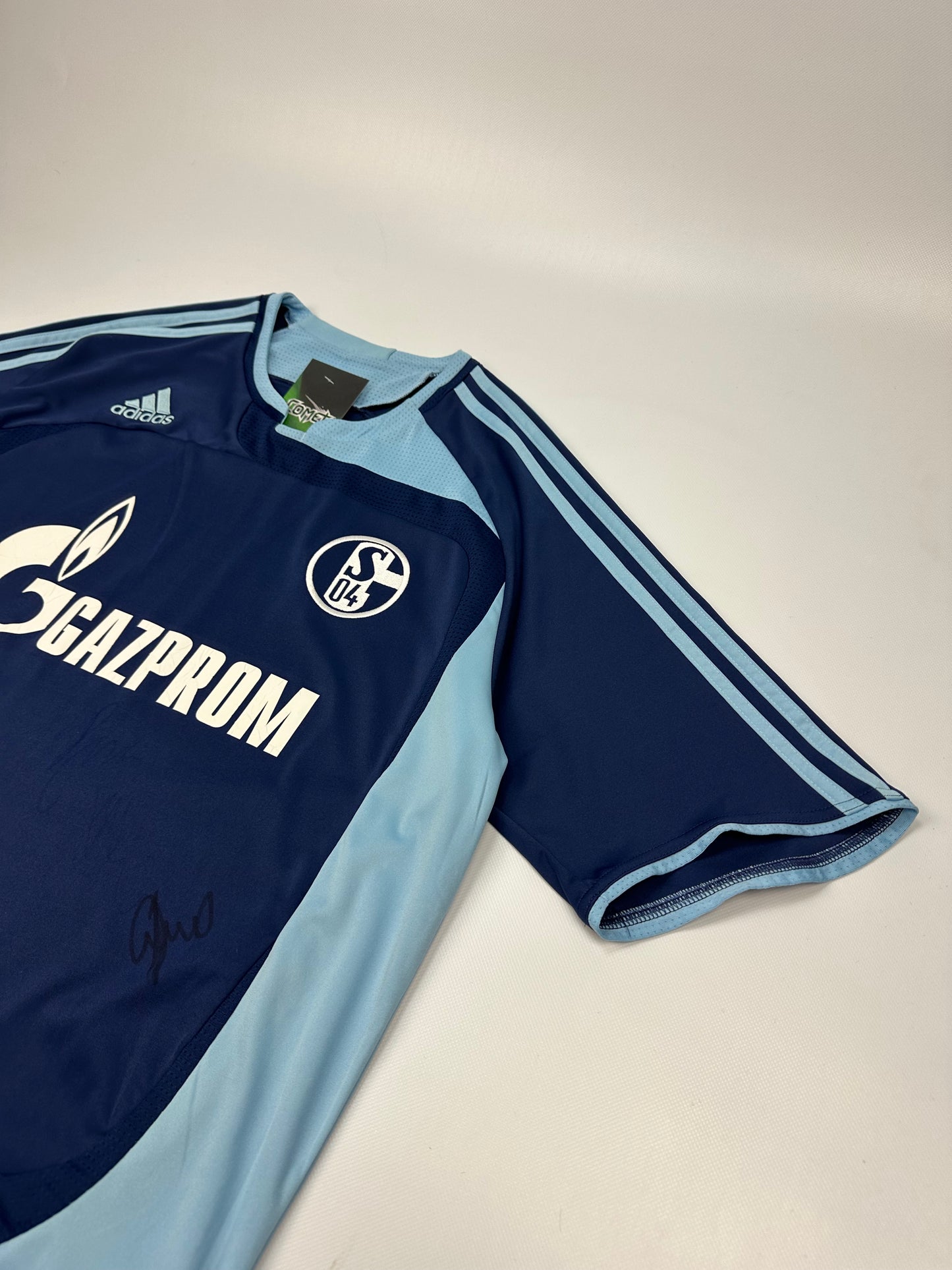 Vintage Adidas Schalke Fußballtrikot blau L