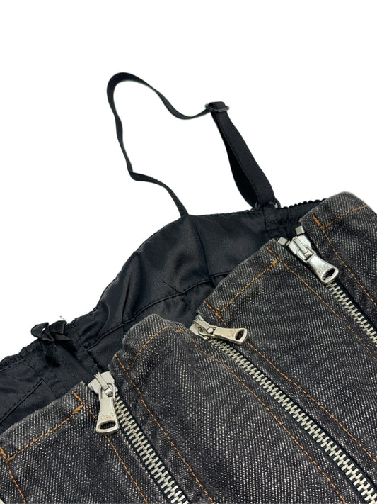 Dolce & Gabbana SS 2004 Denim Zip Top