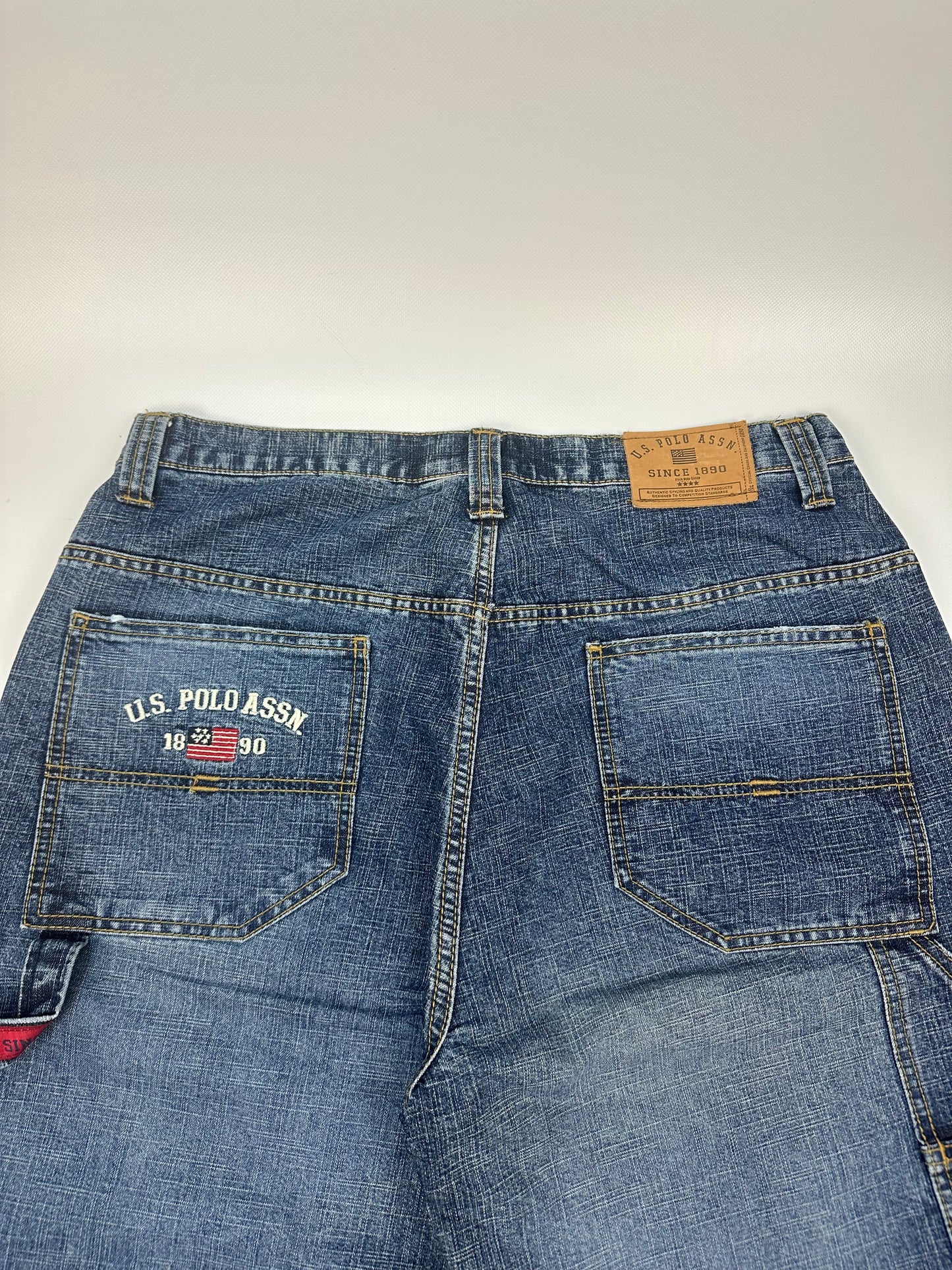 Vintage U.S POLO ASSN. Jorts/kurze Jeanshose blau Gr. 34