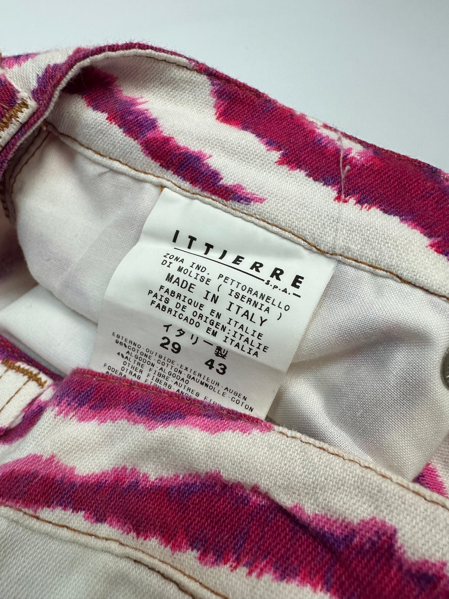 Vintage Dolce & Gabbana Hose weiß/pink Gr. 29