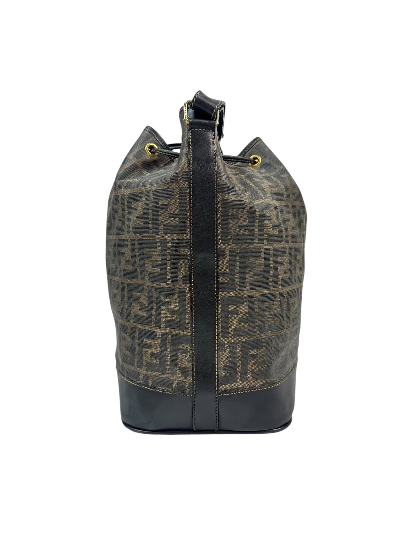 Vintage Fendi Umhängetasche braun/gold