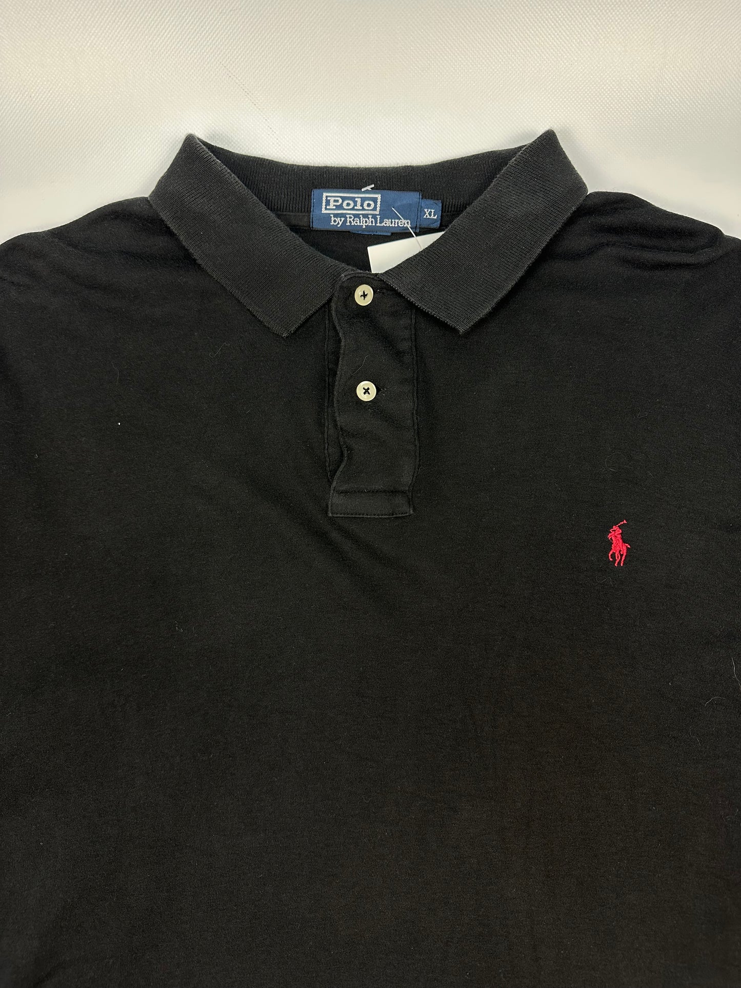 Vintage Polo Ralph Lauren Polohemd schwarz XL
