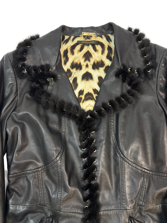 Roberto Cavalli FW 2006 Lederjacke