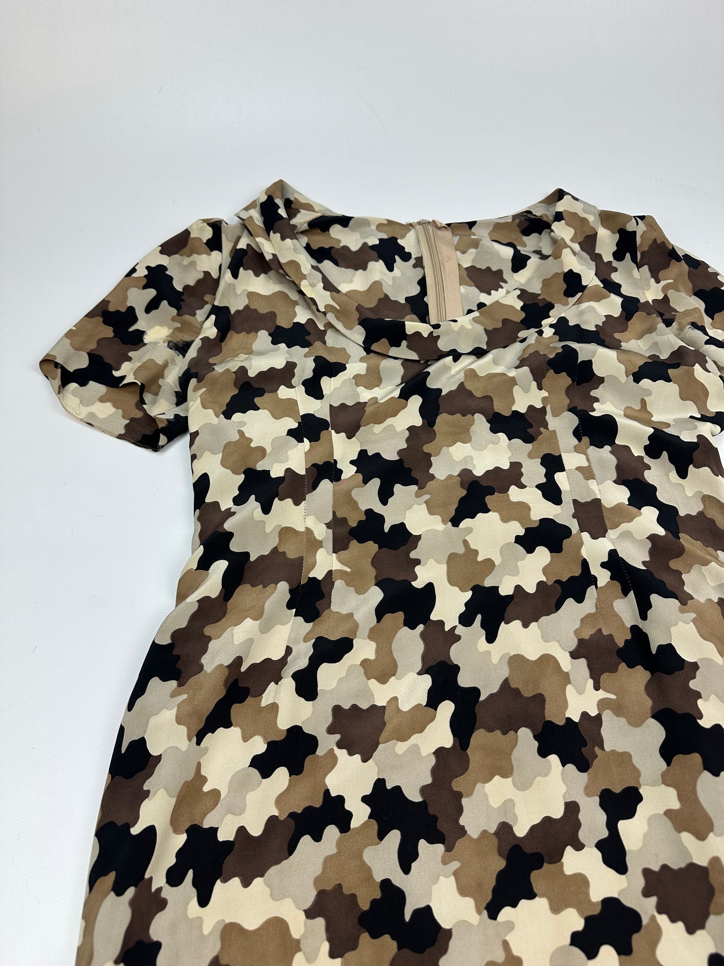 Prada Camouflage Kleid braun/beige Gr. 42