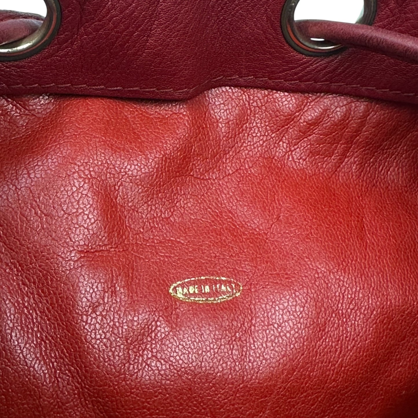 Vintage Chanel Handtasche rot / gold