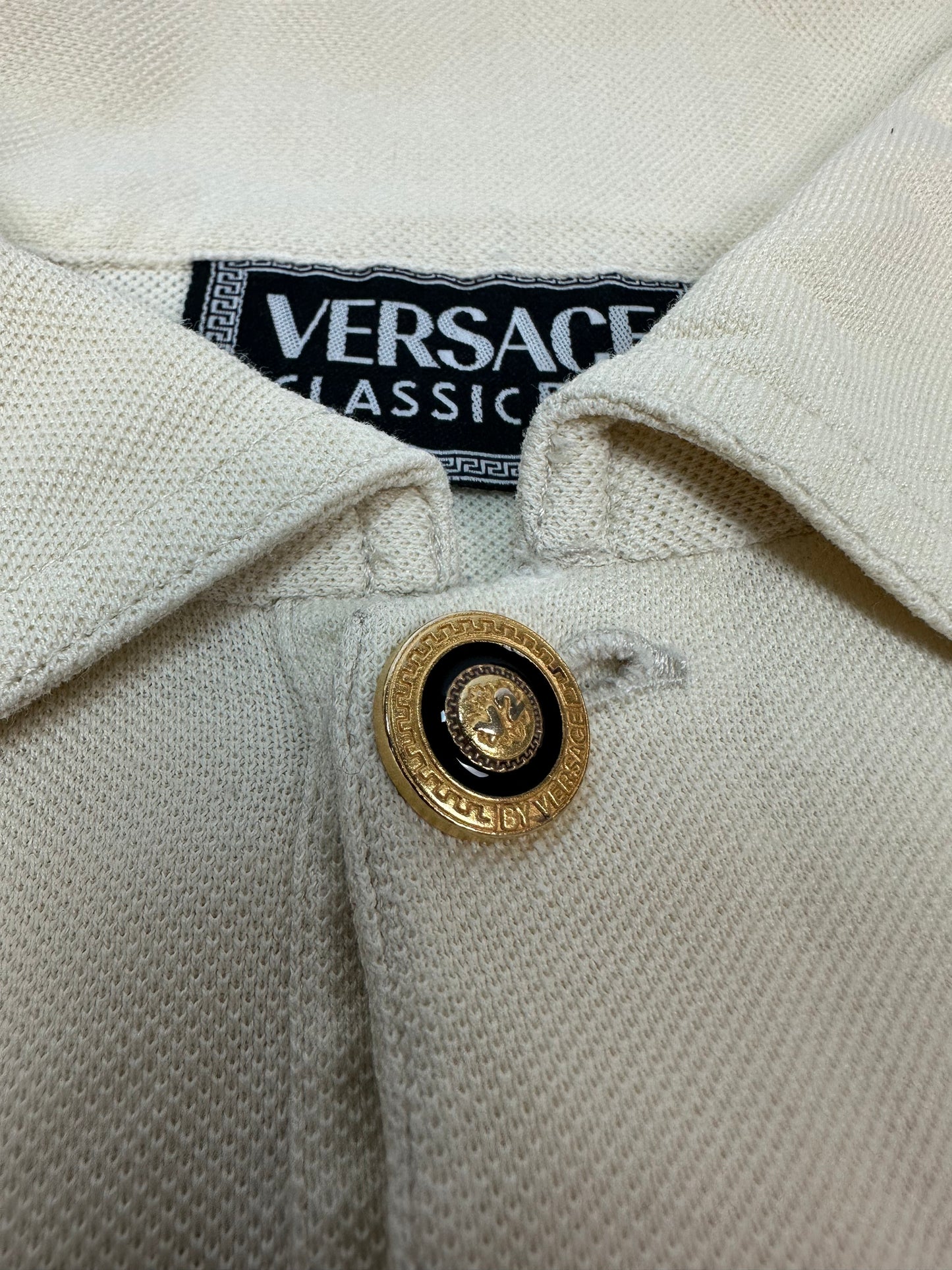 Versace Polo Hemd beige Gr. L/XL