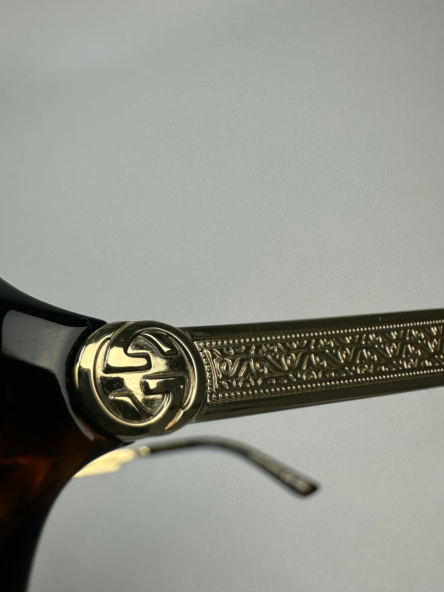 Vintage Gucci Sonnenbrille braun/gold