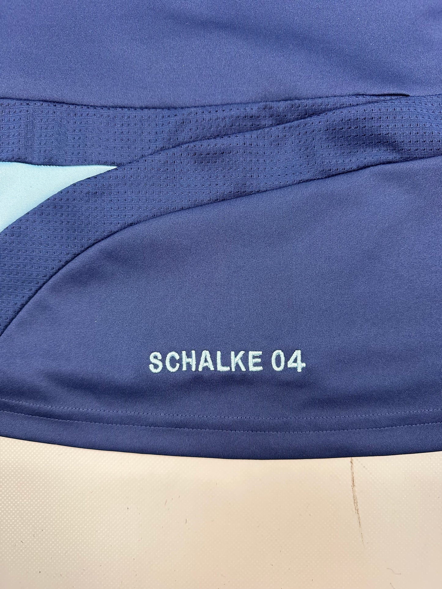 Vintage Adidas Schalke Fußballtrikot blau L