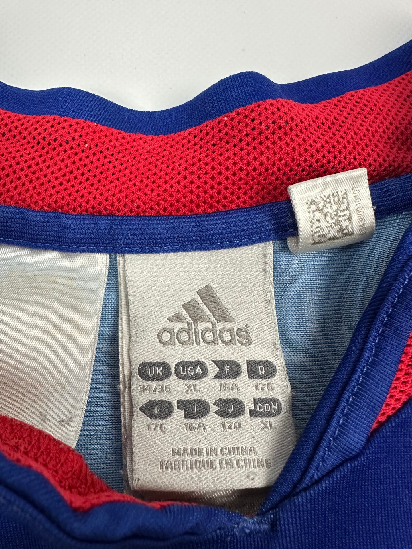 Vintage Adidas Frankreich Trikot blau/rot Gr. S