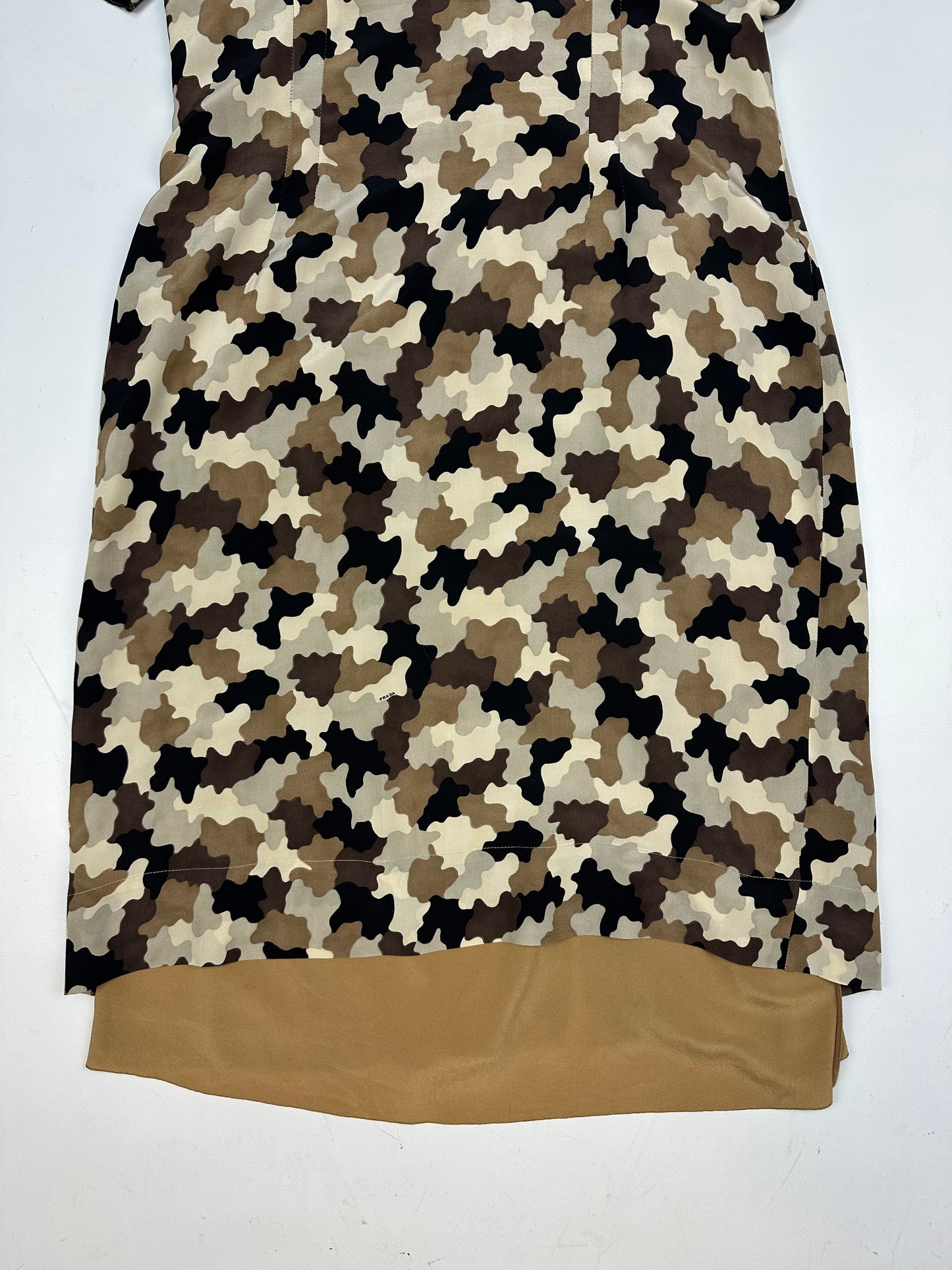 Prada Camouflage Kleid braun/beige Gr. 42