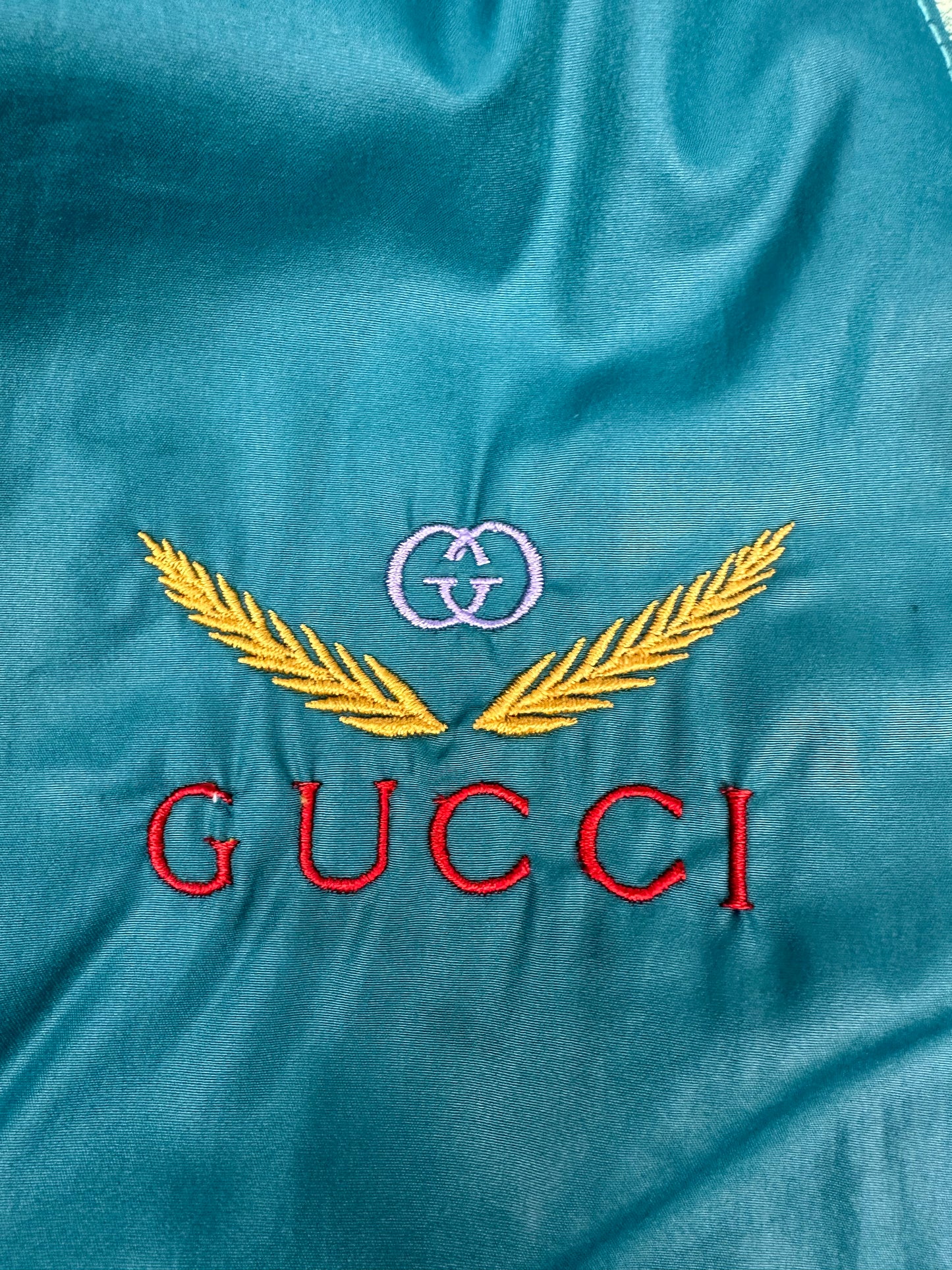 Vintage Gucci Trackpants weiß/grün Gr. XL