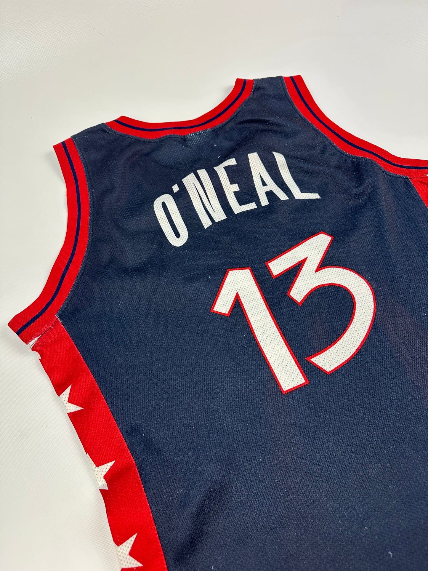 Vintage Champion O‘NEAL / USA Jersey navy/rot Gr. M