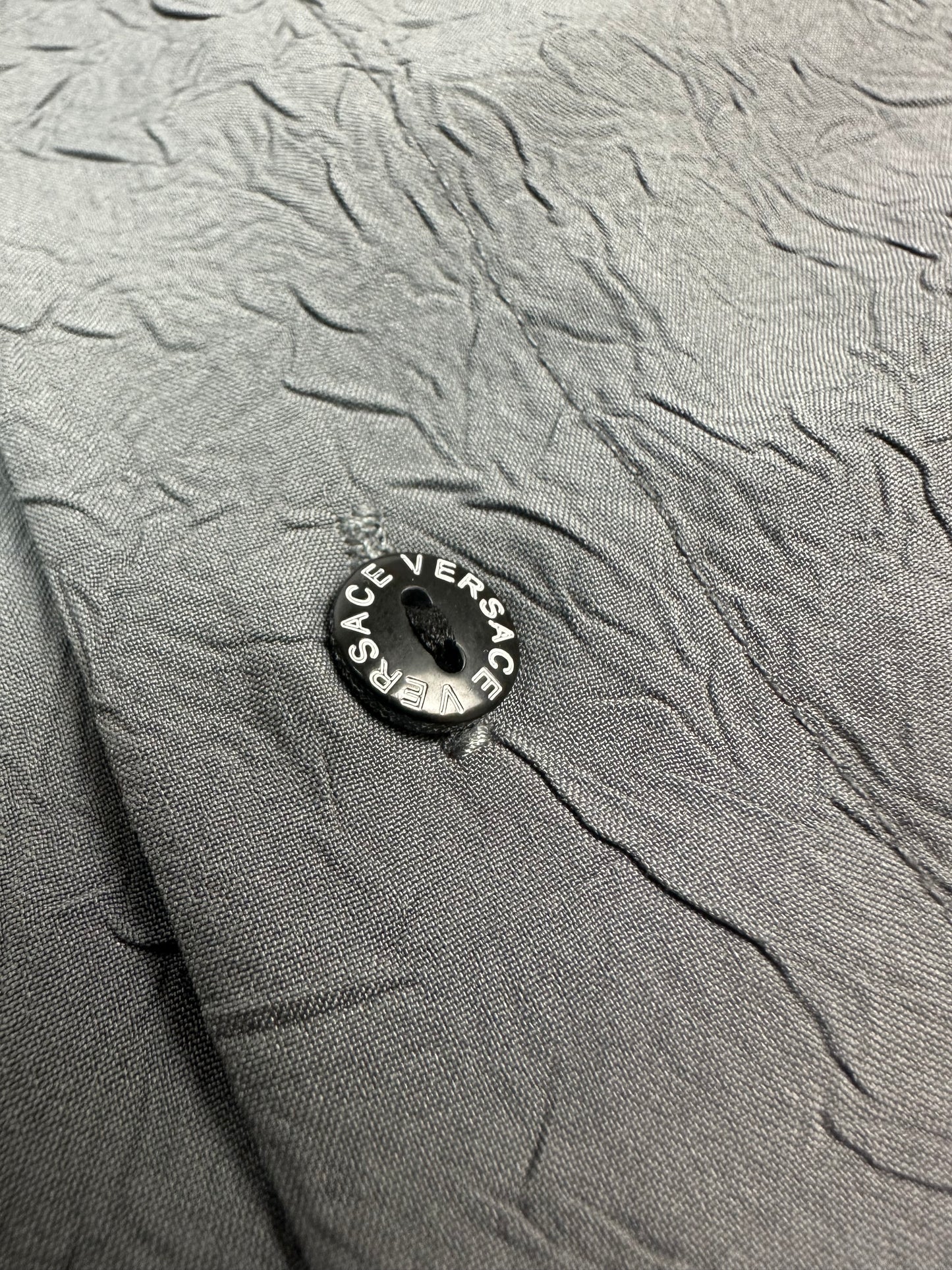 Vintage Versace Hemd grau Gr. L