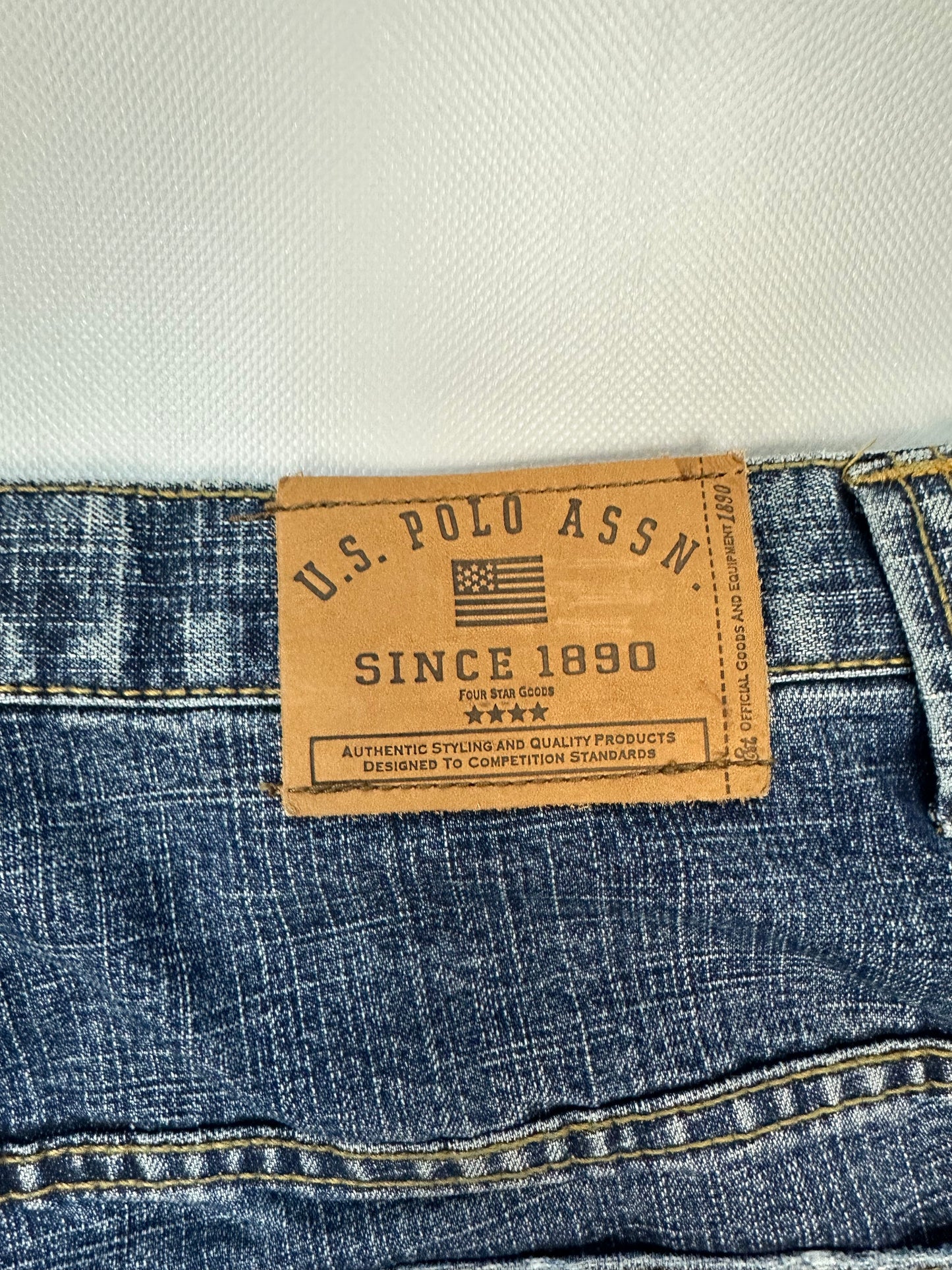Vintage U.S POLO ASSN. Jorts/kurze Jeanshose blau Gr. 34