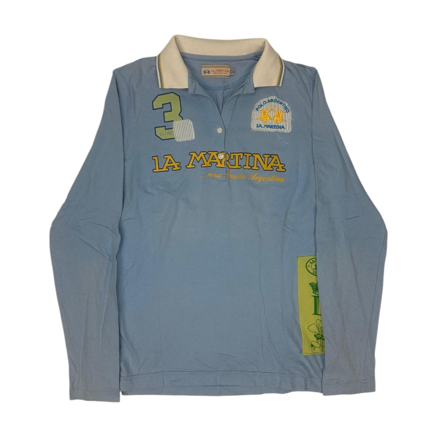 Vintage La Martina Polo hellblau Gr. L