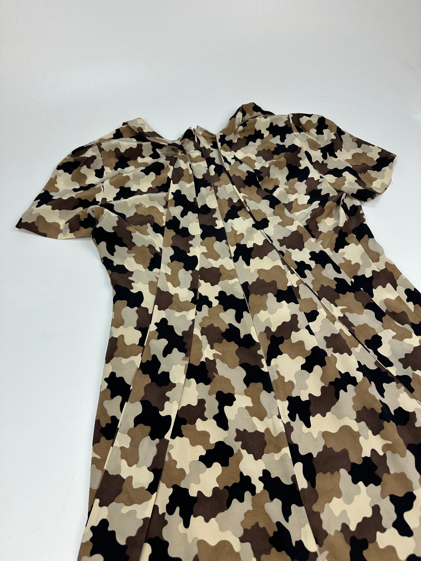 Prada Camouflage Kleid braun/beige Gr. 42