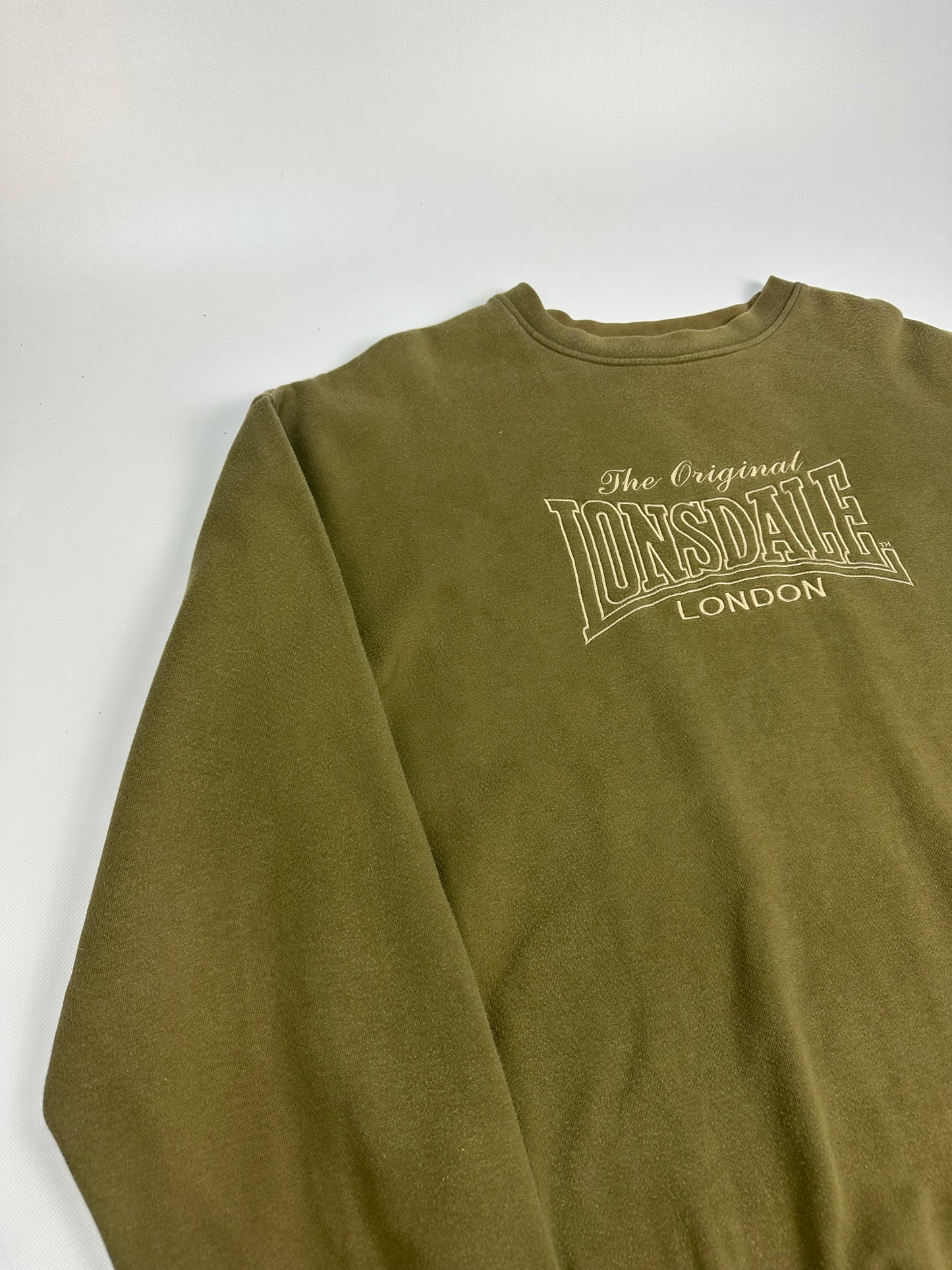 Vintage Lonsdale Pullover olivegrün XXL