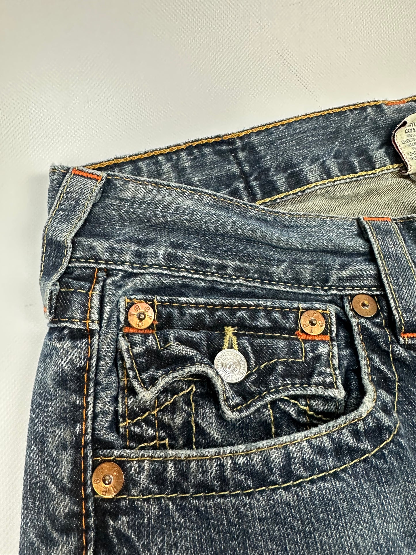 Vintage True Religion Jeanshose blau Gr. 32