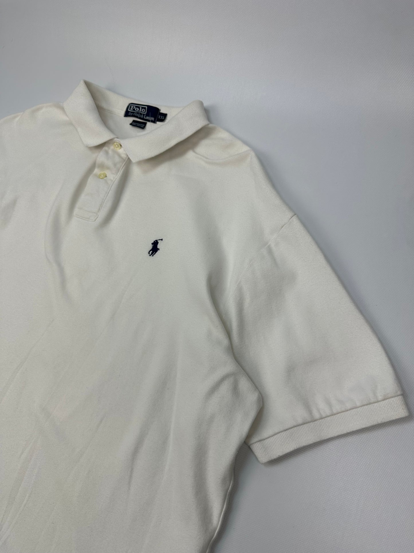 Vintage Polo Ralph Lauren Polohemd weiß XXL