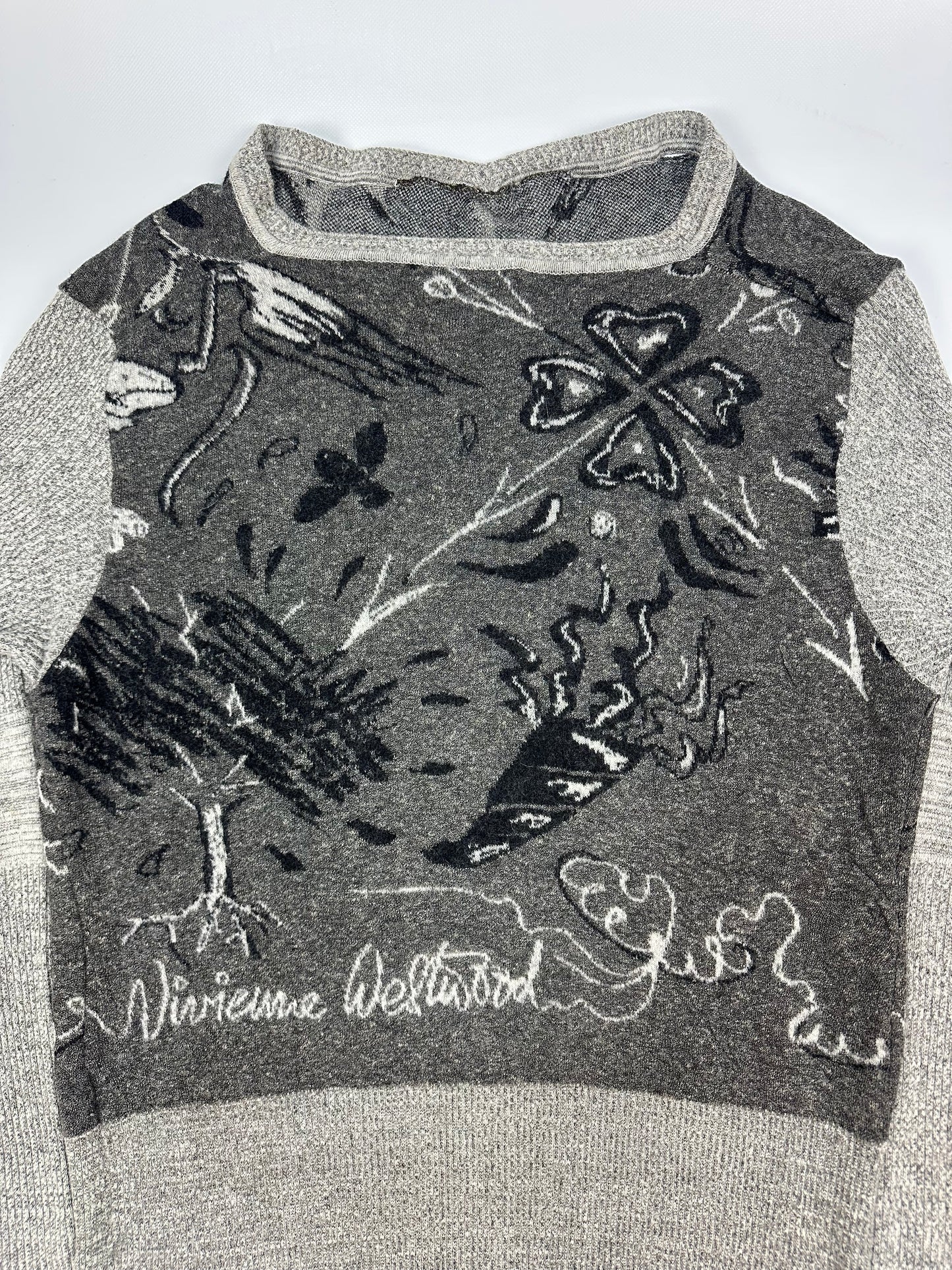 Vintage Vivienne Westwood Pullover grau Gr. M